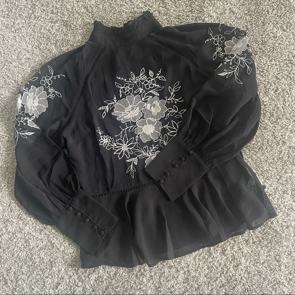 ASOS Design Embroidered Top